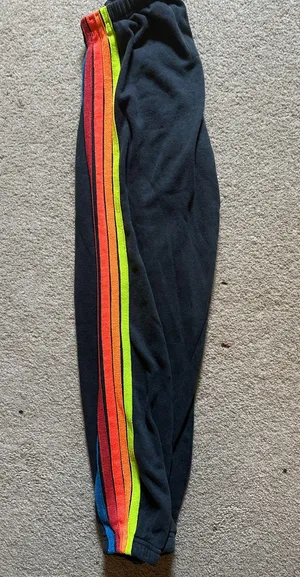 Aviator Nation Sweatpants Stripe Neon thumbnail 2