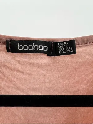 Boohoo Blush Pink Ruched V Neck Sleeveless Y2K Going Out Tank Crop Top Size 12 thumbnail 4