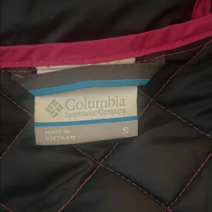 Columbia Women Fuchsia Puffer Jacket with Faux Fur Hood Size S thumbnail 9