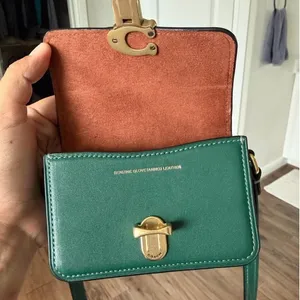 Coach‎ Green Leather Crossbody Bag with Gold Hardware thumbnail 6