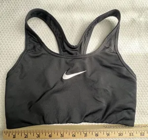 Nike‎ Dri Fit Black Sports Bra Size Small No Padding Racerback thumbnail 1