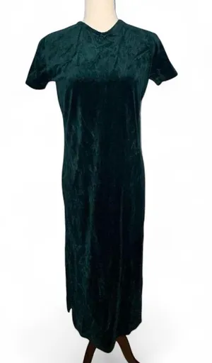 Vintage 90s Victoria’s Secret Country velour midi with side slits size XS thumbnail 1