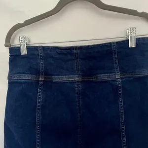 Free People Y2K Corset Denim Skirt Sz 10 Festival Indie Sleaze Dark Wash Mi thumbnail 8