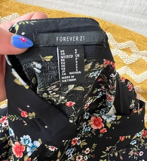 Forever 21 Floral Wrap Mini Skirt thumbnail 5