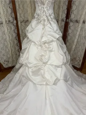 Stunning New David’s Bridal Beaded Ball Gown Wedding Gown thumbnail 6