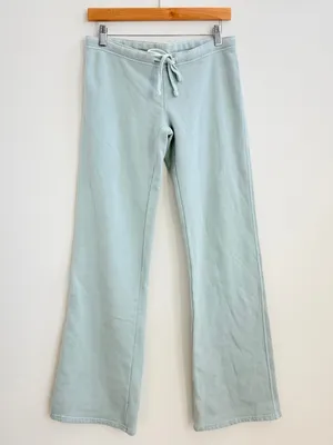Brandy Melville John Galt Light Blue Mint Drawstring Fleece Sweatpants thumbnail 2