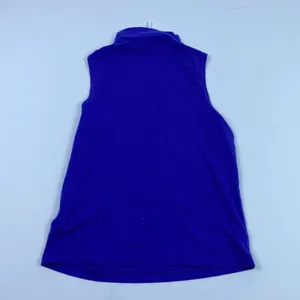 Athleta Tank Top Womens XXS Blue Mock Turtleneck Sleeveless Cotton Blend Stretch thumbnail 9
