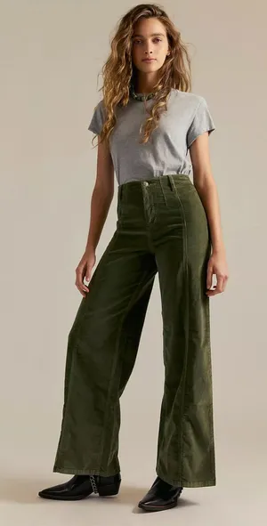 We The Free Libre Cord Wide-Leg Jeans Pants Size 30 thumbnail 1
