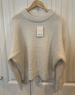 Free Assembly Cream Shimmer Mock Neck Sweater‎ Size XXL thumbnail 1