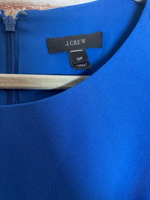 J.Crew Cobalt Blue Dress Size 12P thumbnail 3