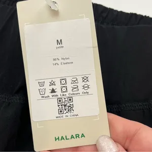 Halara Women High Waisted Elastic Waistband Jogger Pant Black‎ Medium Petite NEW thumbnail 4