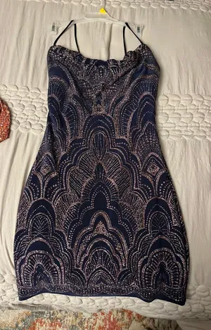 Glittery Mini Dress thumbnail 3