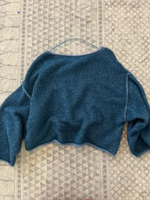 Free People Blue Knit Sweater thumbnail 2