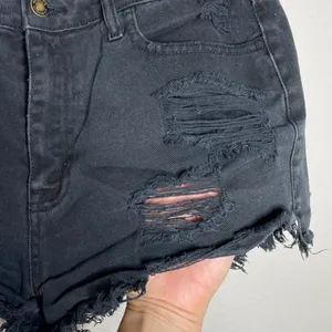 Klique B. Black High Rise Festival Jean Shorts Size 28 Distressed Destroyed thumbnail 2