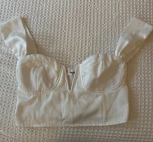 superdown Top Crop White Corset thumbnail 1