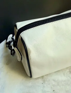 Coach Axel Crossbody Bag Leather Chalk White Gunmetal Graphic Stamp CJ818 thumbnail 7