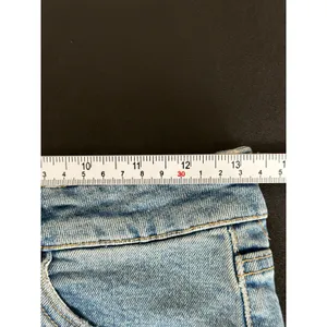 Zara‎ Womens Medium Wash High Rise Cut Off Distressed Denim Jean Shorts Size 4 thumbnail 7