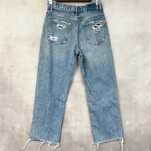 We The Free Womens Jeans Size 25 Tapered Baggy Boyfriend Distressed Grunge Indie thumbnail 2