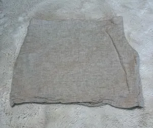 Abercrombie & Fitch Linen + Viscose Mini Skort thumbnail 1