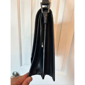 ECCO black leather bag shoulder bag class stylish thumbnail 6