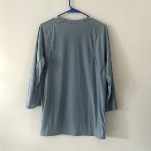 Hoka One 3/4 Sleeve Athletic Running Blue Top Size M thumbnail 3