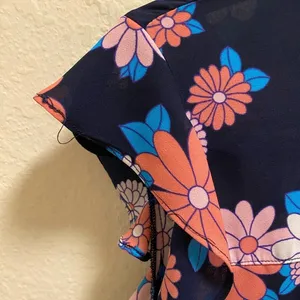 ModCloth Energetic Effort Floral Button-Up Blouse Size M thumbnail 6