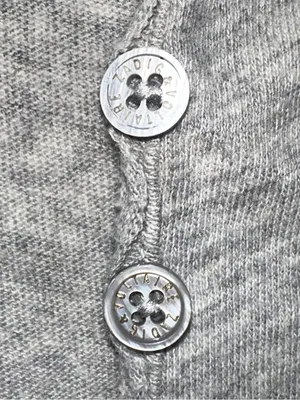 Zadig & Voltaire Gray Woman’s T-Shirt with Metallic Camo Skull Size Lg thumbnail 6