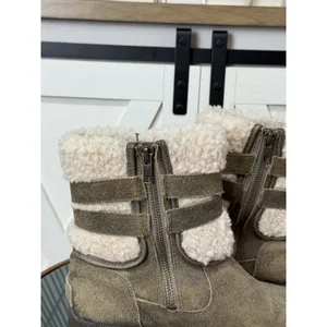 UGG Blayre II Suede Shearling Boots Womens 7.5 Brown Buckle Ankle Boot 1095153 thumbnail 8