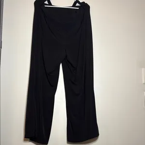 Dressbarn Black Wide Leg Pants‎ High-Rise thumbnail 3