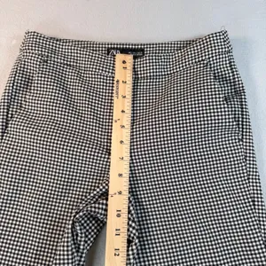 Zara Women Black White Gingham Check Slim Fit Ankle Pants Size Small S 26 thumbnail 8