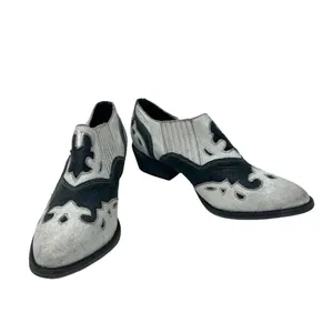 Matisse Steely Leather Ankle Boot White & Black‎ Size 8.5 thumbnail 4