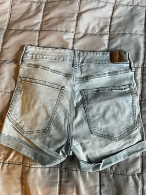 Distressed Blue Aeropostale Denim Shorts thumbnail 2