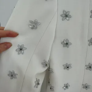 Jay Godfrey Ace Embellished Tuxedo Mini Dress Bridal White Size 2 thumbnail 7