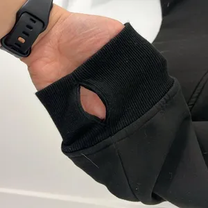 Amazon Laslulu XL Black Oversized Quarter-Zip Hoodie Sweatshirt with Pocket thumbnail 12