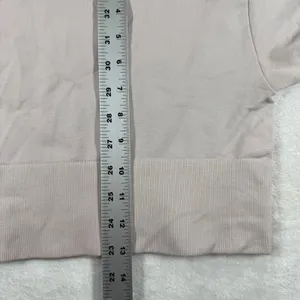 OFFLINE by Aerie Womens XS Seamless Short Sleeve Crop‎ Top Taupe Mauve xGS52G62 thumbnail 5