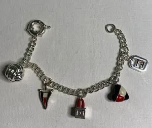 Tommy Hilfiger silver bracelet with charms thumbnail 1