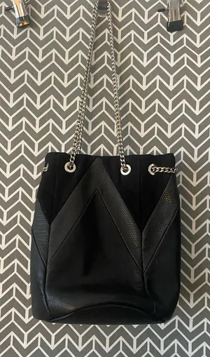 Stylish Black Small Shoukder Bag 10” x 10” plus straps.. thumbnail 1