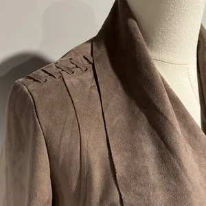 VIGOSS NWOT Elegant Taupe Women's moto Jacket XS thumbnail 7