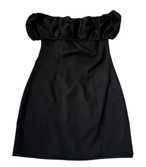 Parisian Black Off The Shoulder Mini Dress Womens Size 6 | 0081 thumbnail 1