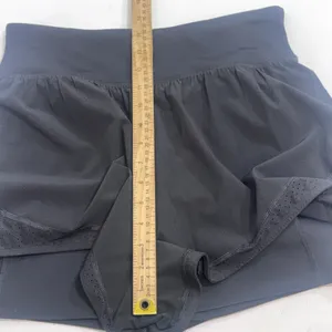 Spanx Black Athletic Running Gym Flowy‎ Short w/ Slimming Bike Shorts Size Large thumbnail 12