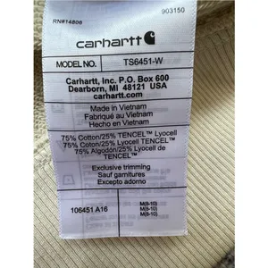 Carhartt Tencel Fiber Series Women's Half-Zip Pullover Sweatshirt Cream Medium thumbnail 11