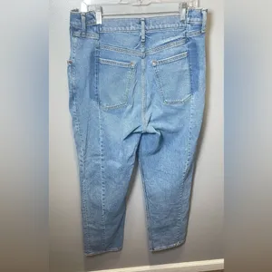 Abercrombie & Fitch The ‘90s Straight Ultra‎ High Rise Jeans Blue Size 32/14R thumbnail 2