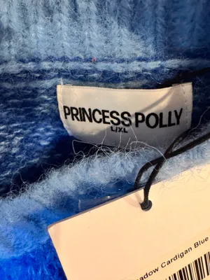NWT Princess Polly Bright Blue Button Front Cardigan Sweater L thumbnail 8