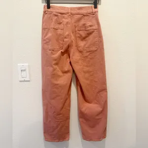 MADEWELL Emmett 2.0 Wide-Leg‎ Crop Pants in Dried Rose size 25 thumbnail 6