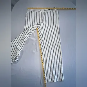 J Jill White w/Black Stripes Wide Legged Pants thumbnail 9