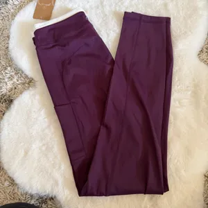 Berlook Activewear Purple Natural Waisted Leggings 25" thumbnail 7