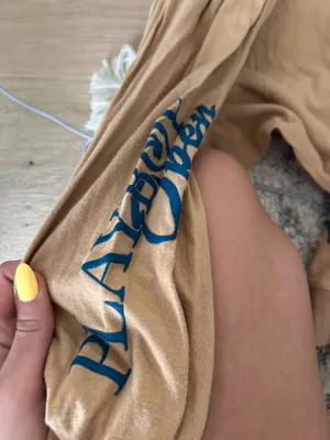 beige playboy shirt thumbnail 4