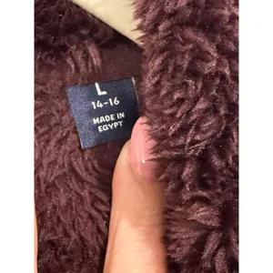 Lands End Quarter‎ Zip Sherpa Fleece Pullover Jacket Burgundy thumbnail 4