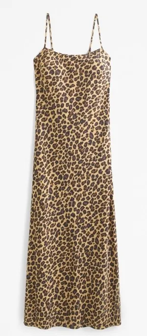 Abercrombie & Fitch The A&F Julia Slip Maxi Dress size Large 19 1/2” pit to pit thumbnail 1