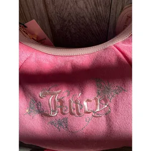 Juicy Couture Pink Terry Hobo Bag Set | Rhinestone Butterfly Logo thumbnail 5